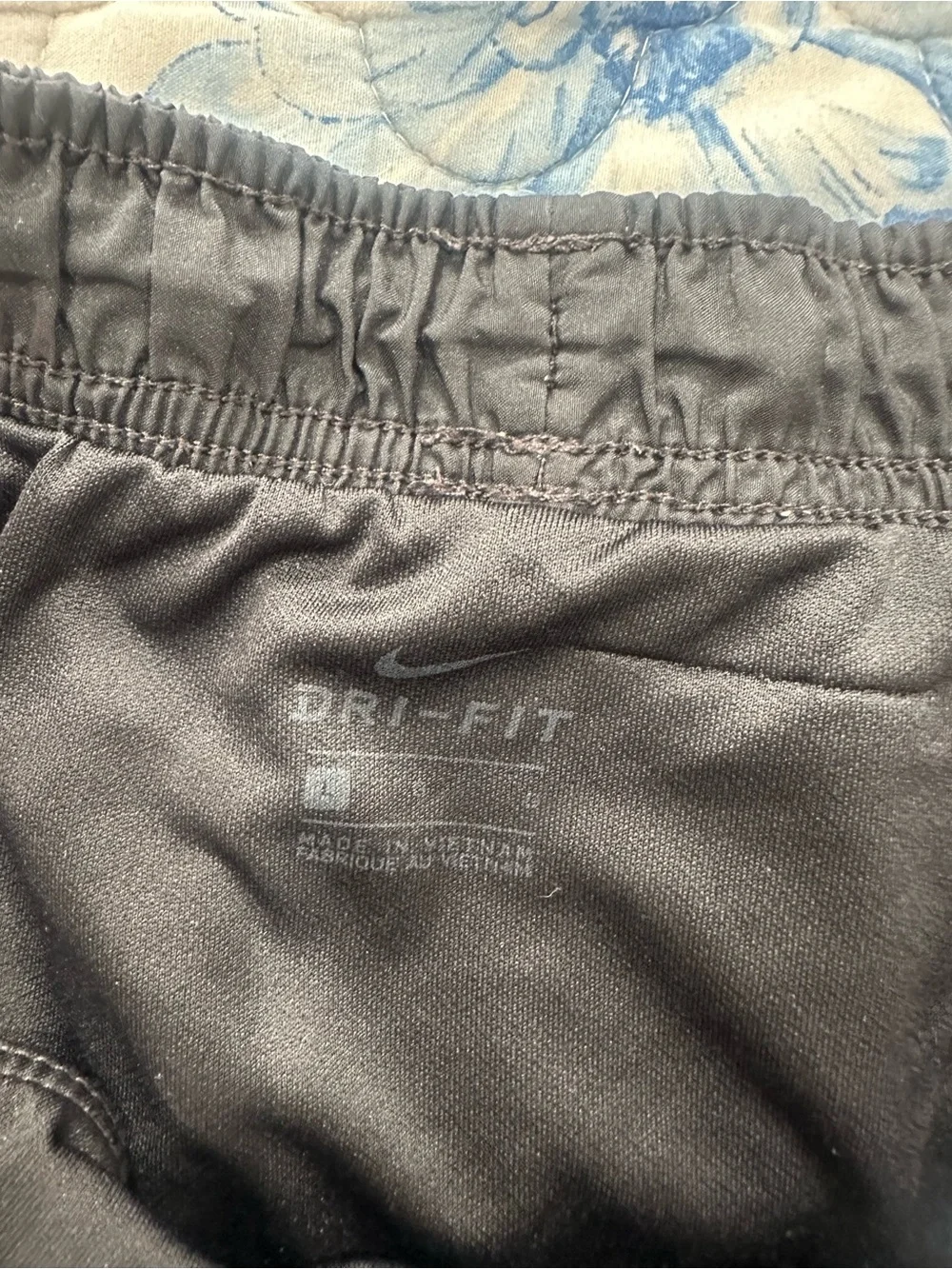Nike Black Athletic Shorts with White Trim